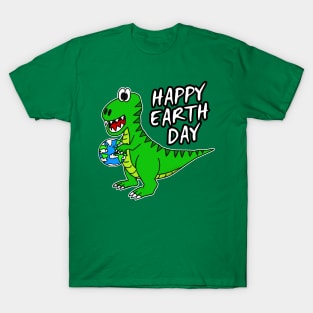 Earth Day Dinosaur T-Rex T-Shirt